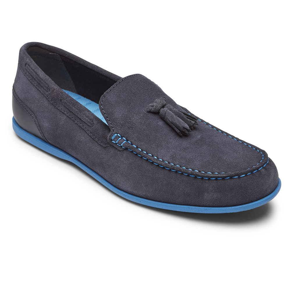 Rockport Loafers For Mens Blue - Malcom Tassel - FL8106592